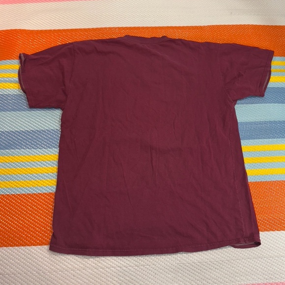 Champion Men's Maroon Burgundy Short Sleeve Tee Men’s Size Large - Picture 2 of 3